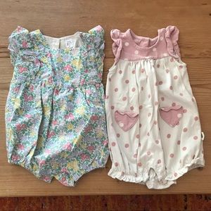 Baby Gap Girls Rompers Lot 18-24 Months